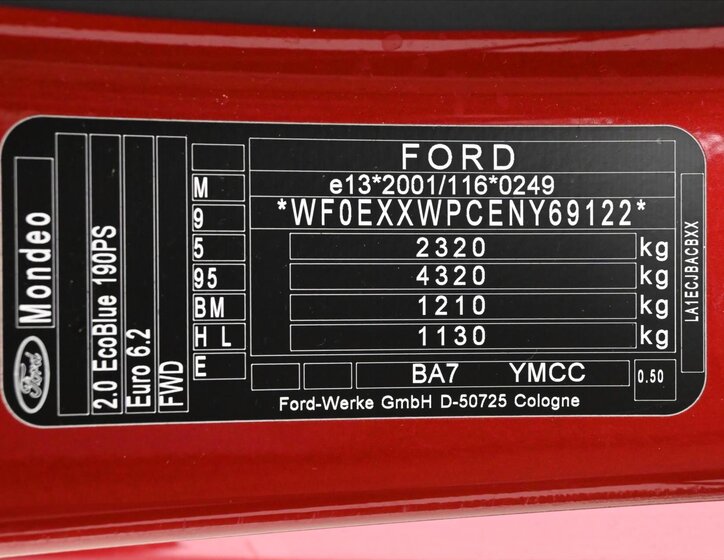 Ford Mondeo Sedan 2,0 l 140 kw