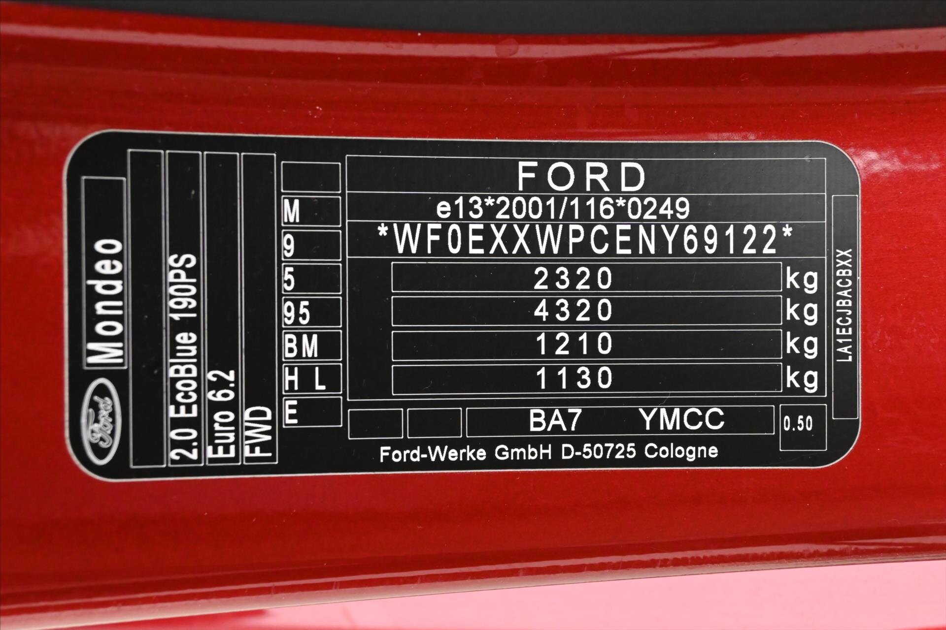 Ford Mondeo Sedan 2,0 l 140 kw