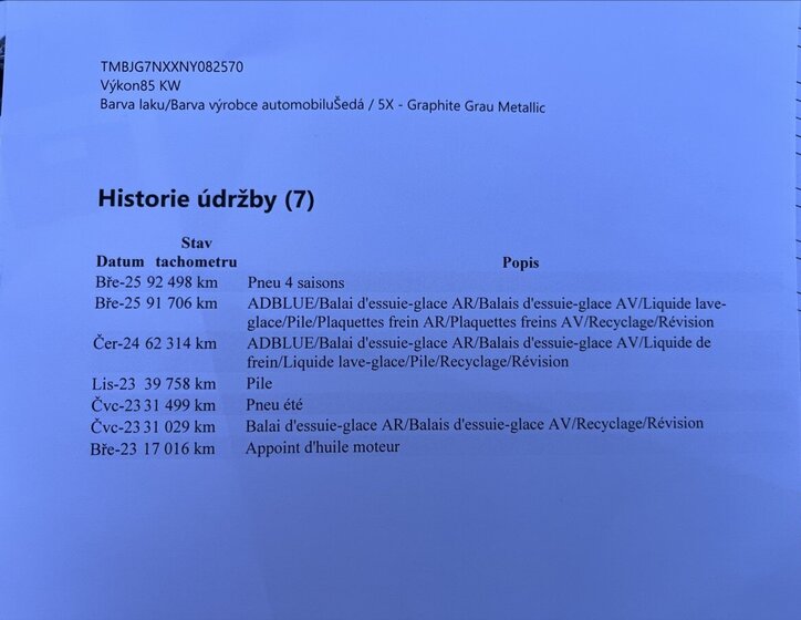 Škoda Octavia Kombi 2,0 l 85 kw