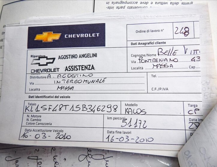 Chevrolet Kalos Hatchback 1,2 l 53 kw