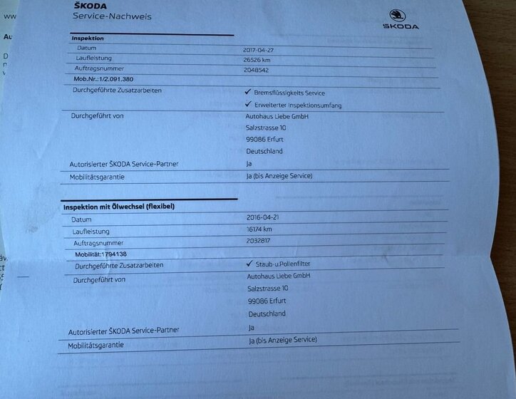 Škoda Octavia Kombi 1,4 l 103 kw