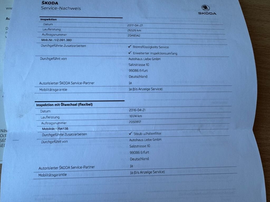 Škoda Octavia Kombi 1,4 l 103 kw