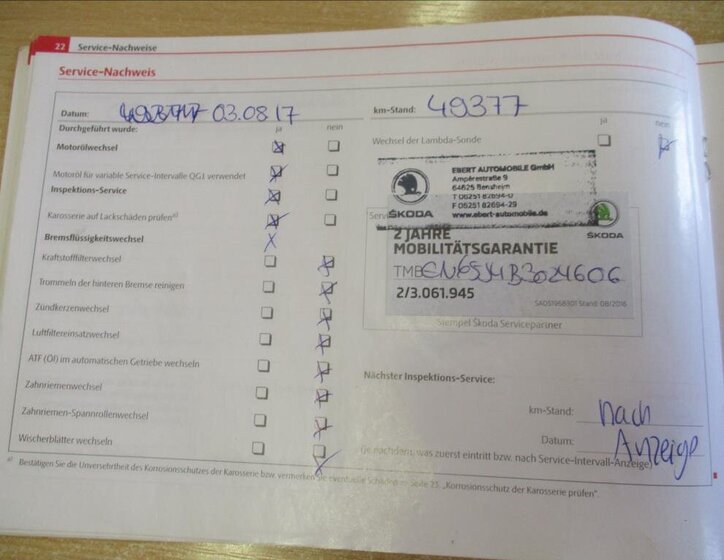 Škoda Fabia Hatchback 1,2 l 77 kw