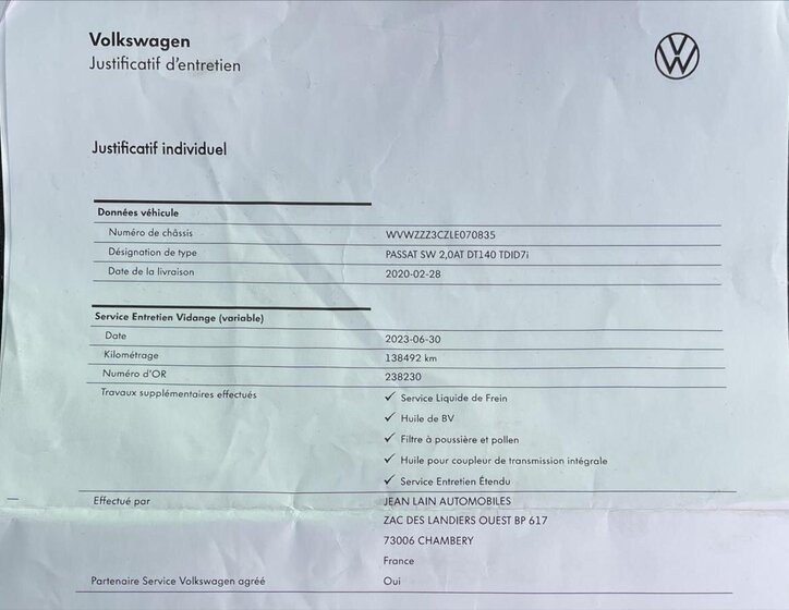 Volkswagen Passat Kombi 2,0 l 140 kw