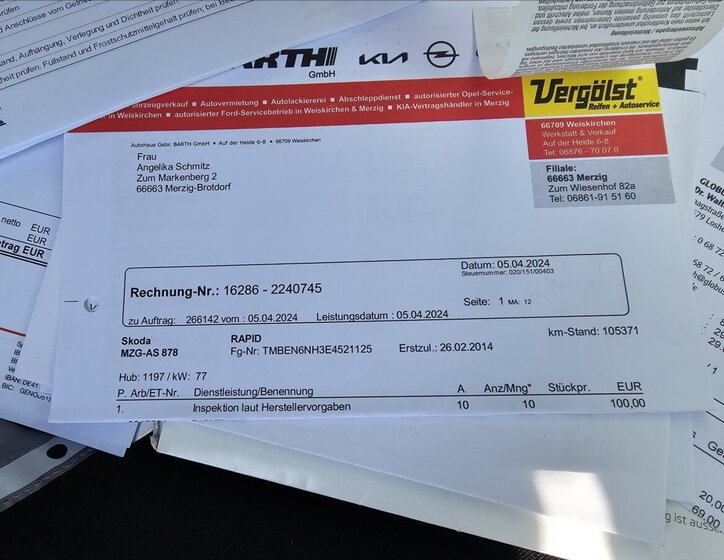 Škoda Rapid Hatchback 1,2 l 77 kw