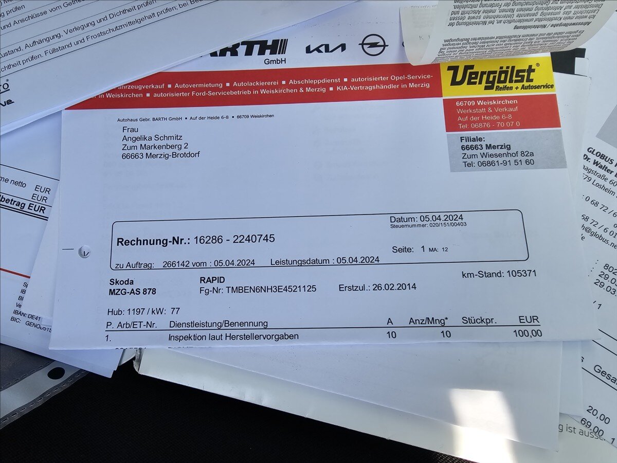 Škoda Rapid Hatchback 1,2 l 77 kw