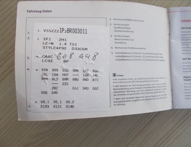 Seat Leon Hatchback 1,4 l 92 kw
