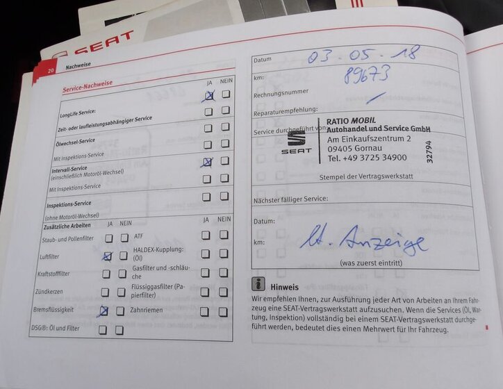 Seat Leon Hatchback 1,4 l 92 kw