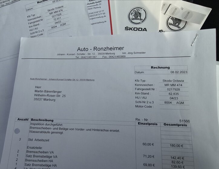 Škoda Octavia Kombi 1,4 l 110 kw