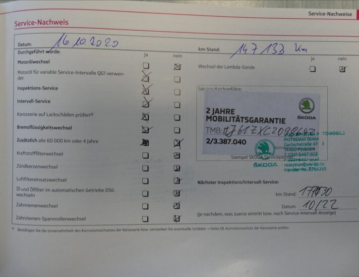 Škoda Octavia Kombi 1,4 l 90 kw