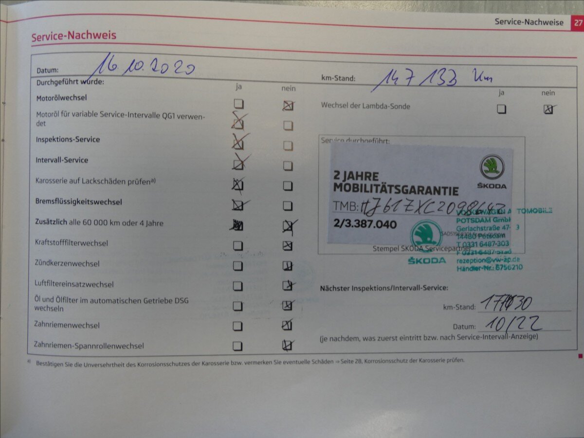 Škoda Octavia Kombi 1,4 l 90 kw