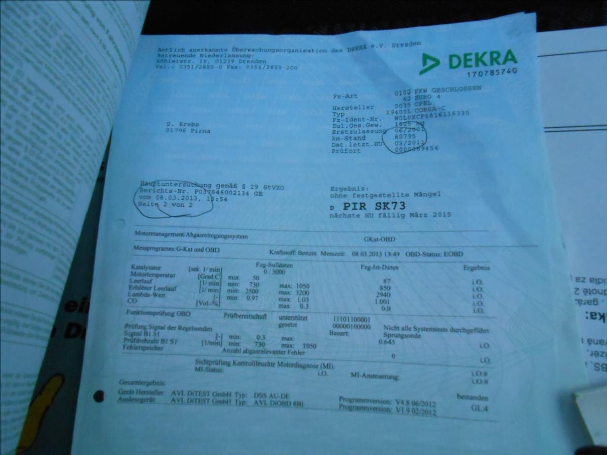 Opel Corsa Hatchback 973,0 43 kw