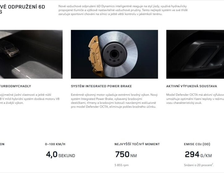 Land Rover Defender SUV / Terénní 4,4 l 467 kw