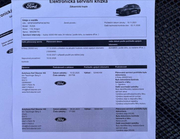 Ford Kuga Kombi 1,5 l 111 kw