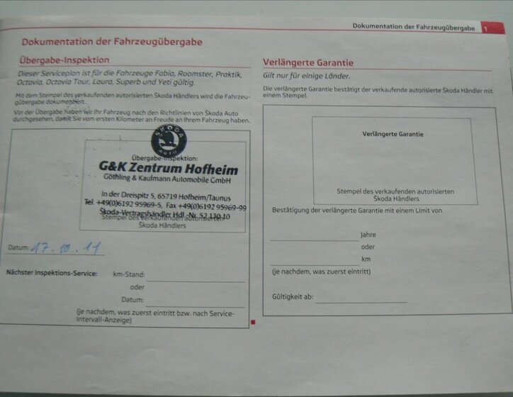 Škoda Octavia Kombi 1,6 l 77 kw