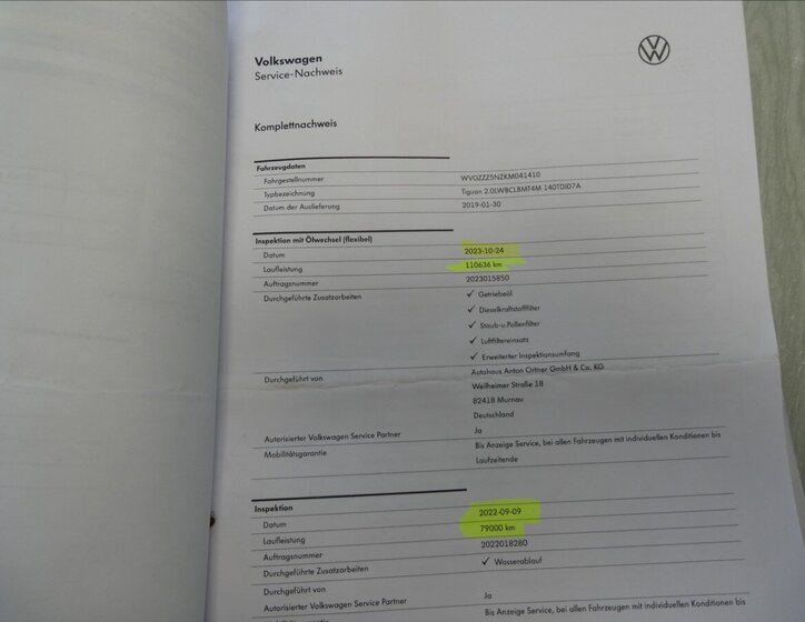 Volkswagen Tiguan Allspace SUV / Terénní 2,0 l 140 kw