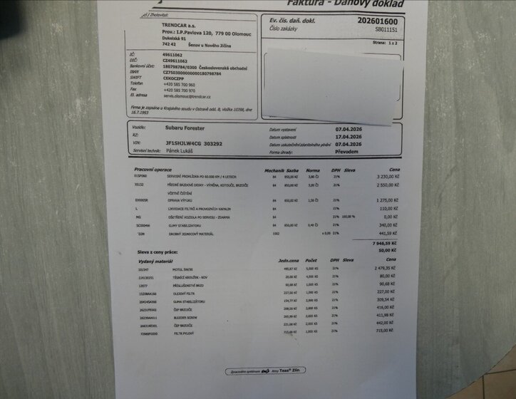 Subaru Forester SUV / Terénní 2,0 l 110 kw