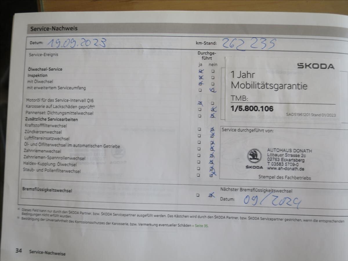 Škoda Fabia Kombi 1,6 l 77 kw