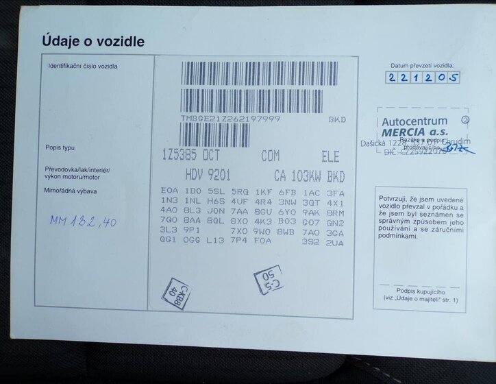 Škoda Octavia Kombi 2,0 l 103 kw