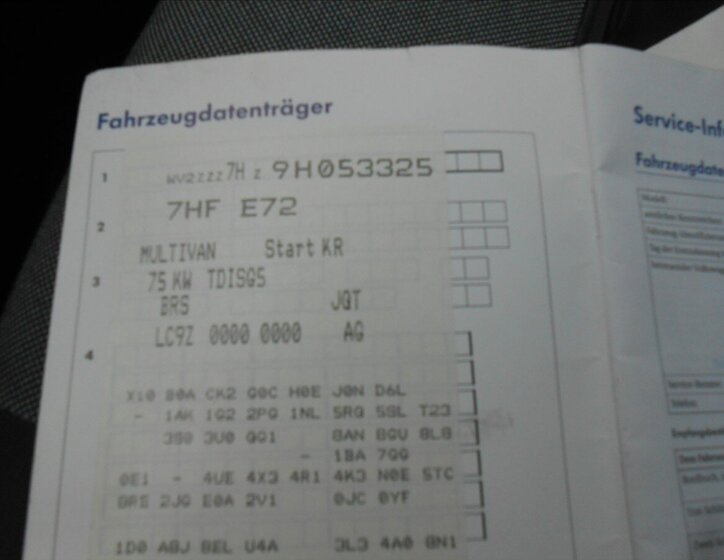 Volkswagen Multivan Kombi 1,9 l 92 kw