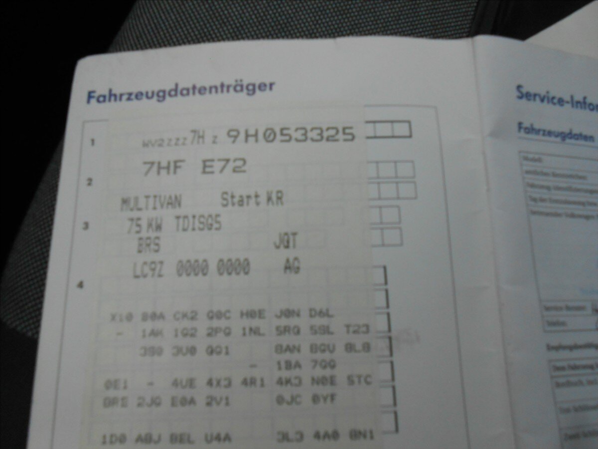 Volkswagen Multivan Kombi 1,9 l 92 kw