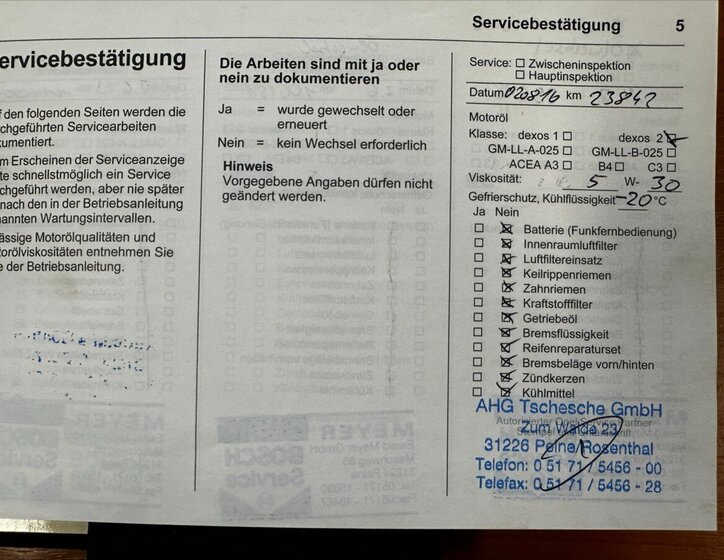 Opel Astra Hatchback 1,6 l 85 kw