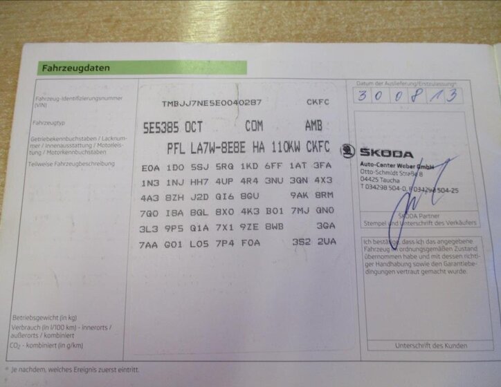 Škoda Octavia Kombi 2,0 l 110 kw