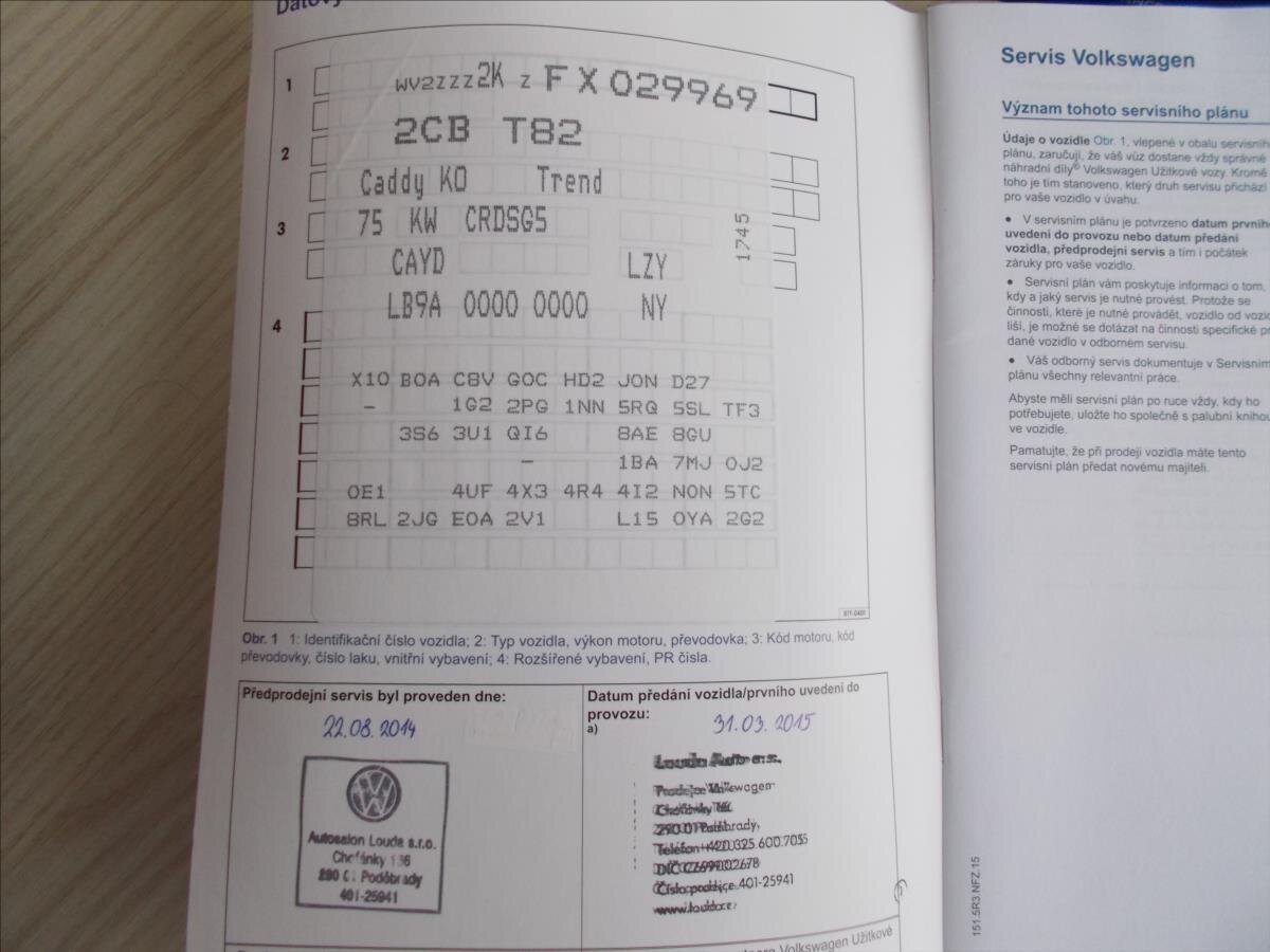 Volkswagen Caddy Kombi 1,6 l 75 kw