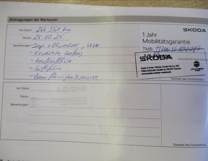 Škoda Octavia Kombi 2,0 l 110 kw