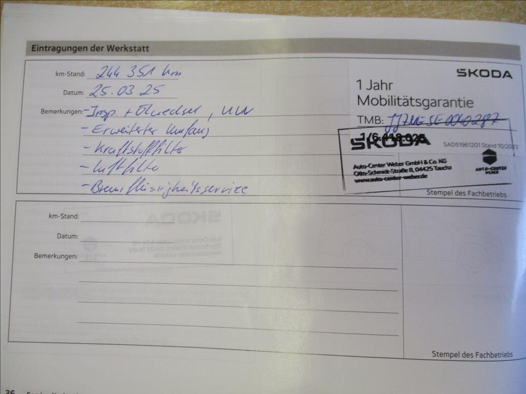 Škoda Octavia Kombi 2,0 l 110 kw