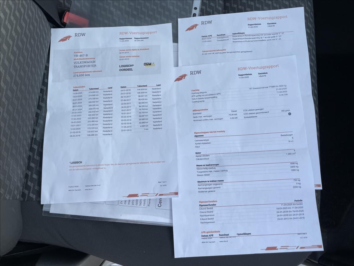 Volkswagen Transporter Kombi 2,0 l 75 kw