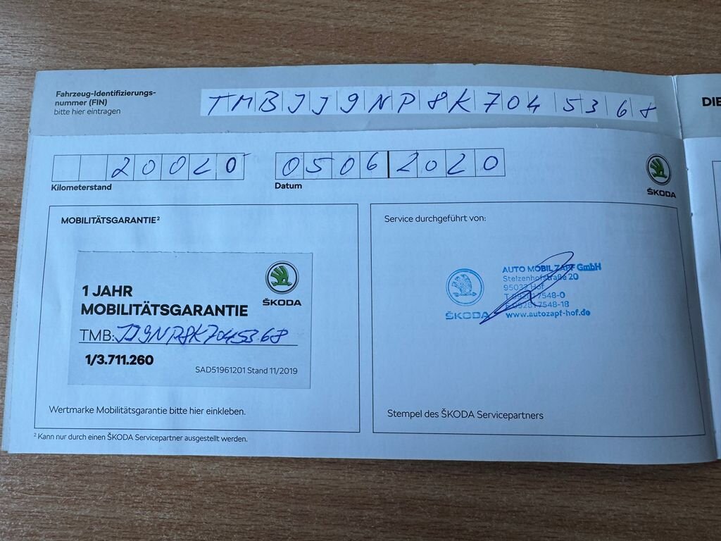 Škoda Superb Kombi 2,0 l 140 kw