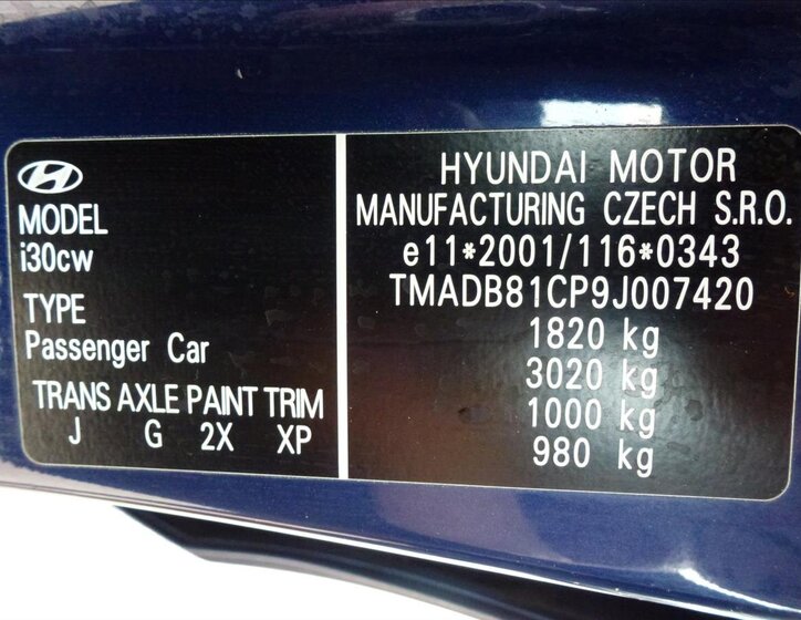 Hyundai i30 Kombi 1,4 l 80 kw