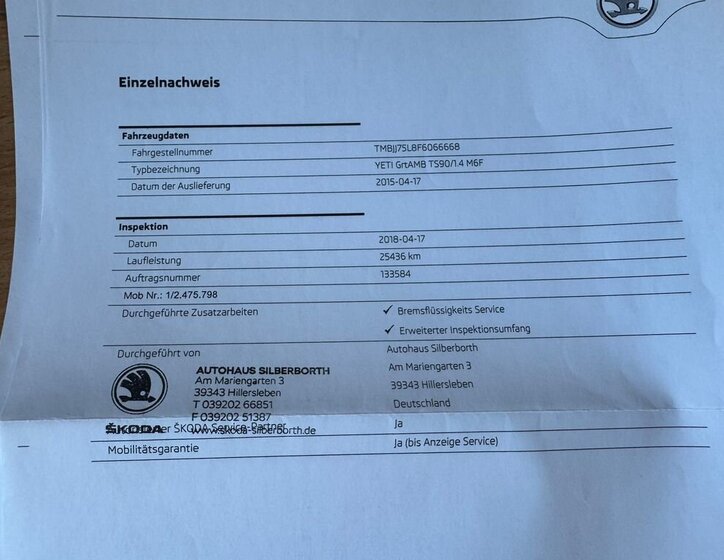 Škoda Yeti SUV / Terénní 1,4 l 90 kw