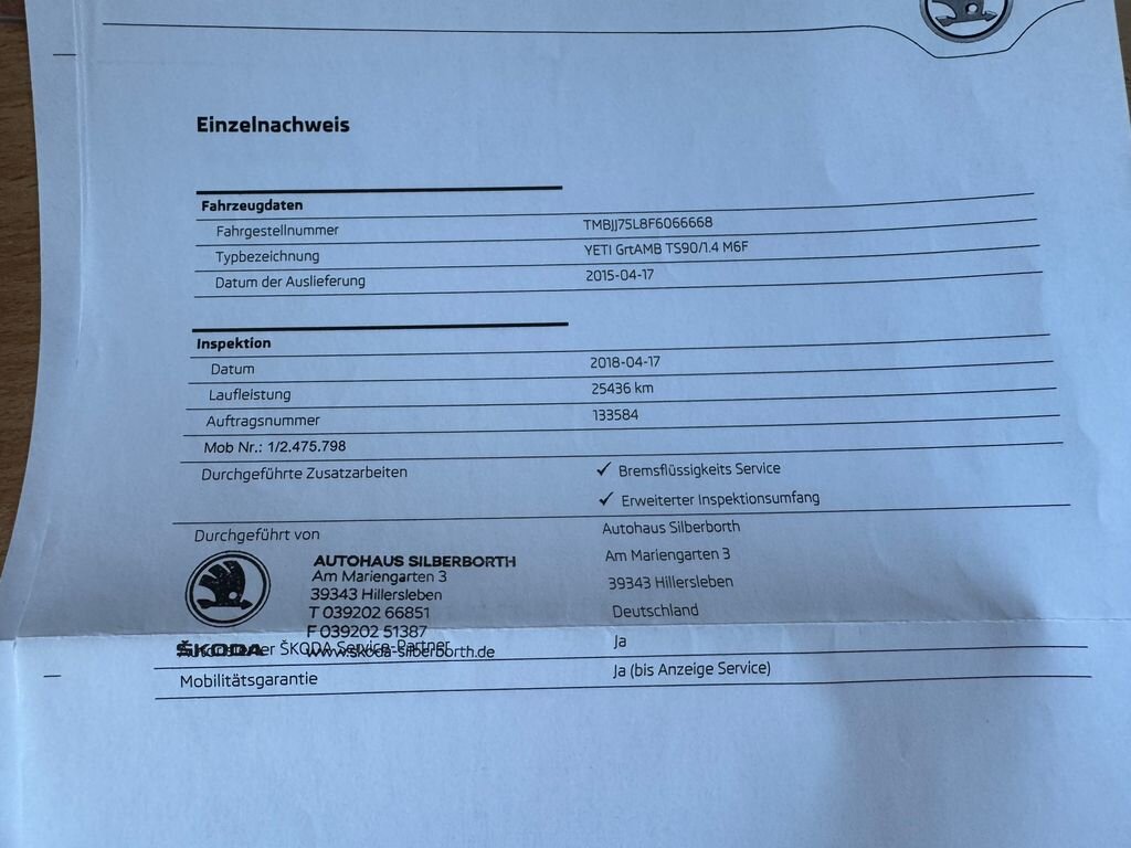 Škoda Yeti SUV / Terénní 1,4 l 90 kw