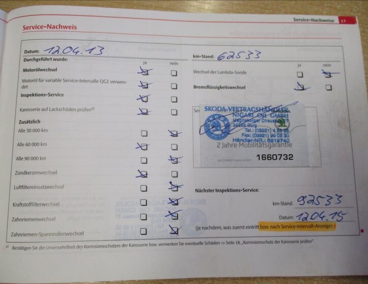 Škoda Octavia Sedan / Limuzína 1,4 l 90 kw