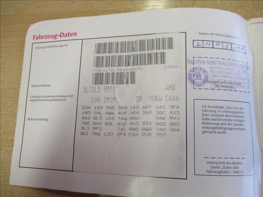 Škoda Yeti SUV 1,4 l 90 kw