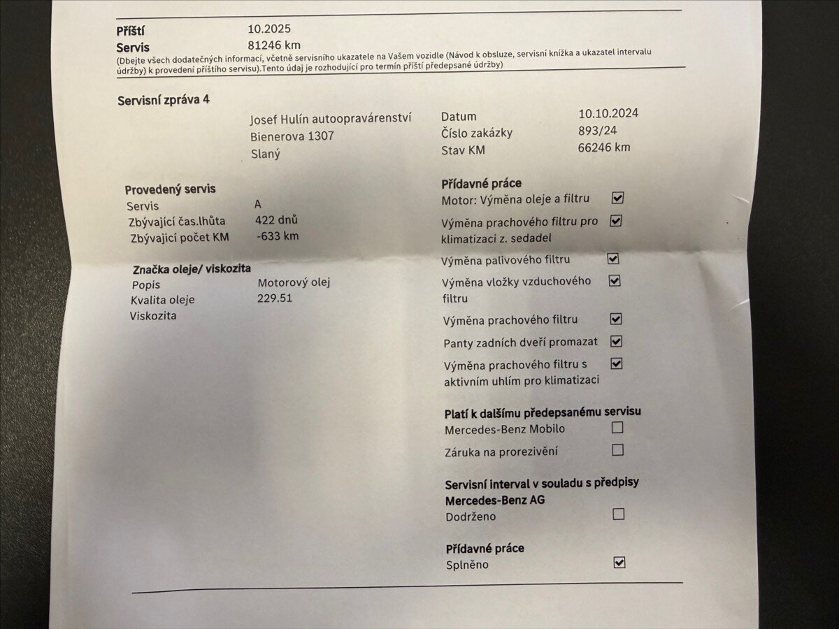Mercedes-Benz Třídy V MPV 2,1 l 140 kw