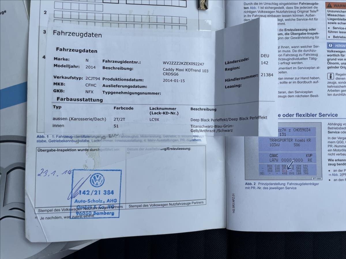 Volkswagen Caddy Kombi 2,0 l 103 kw