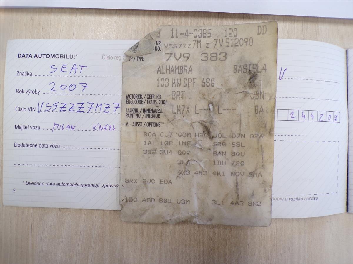 Seat Alhambra MPV 2,0 l 103 kw