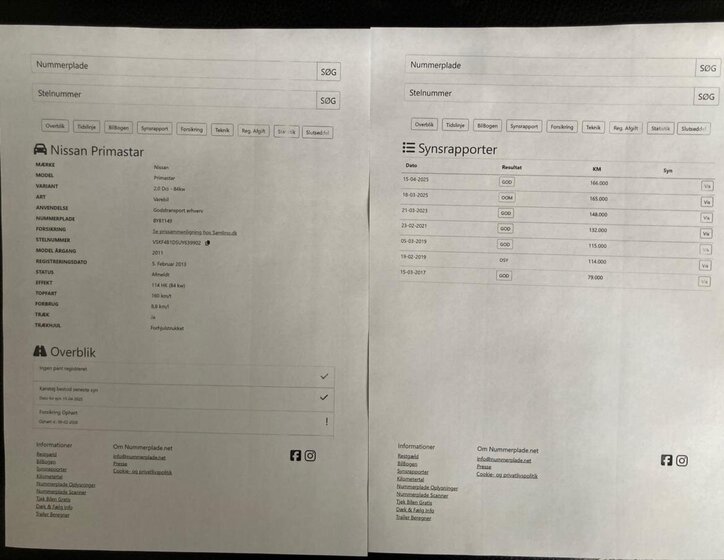 Nissan Primastar Ostatní 2,0 l 84 kw