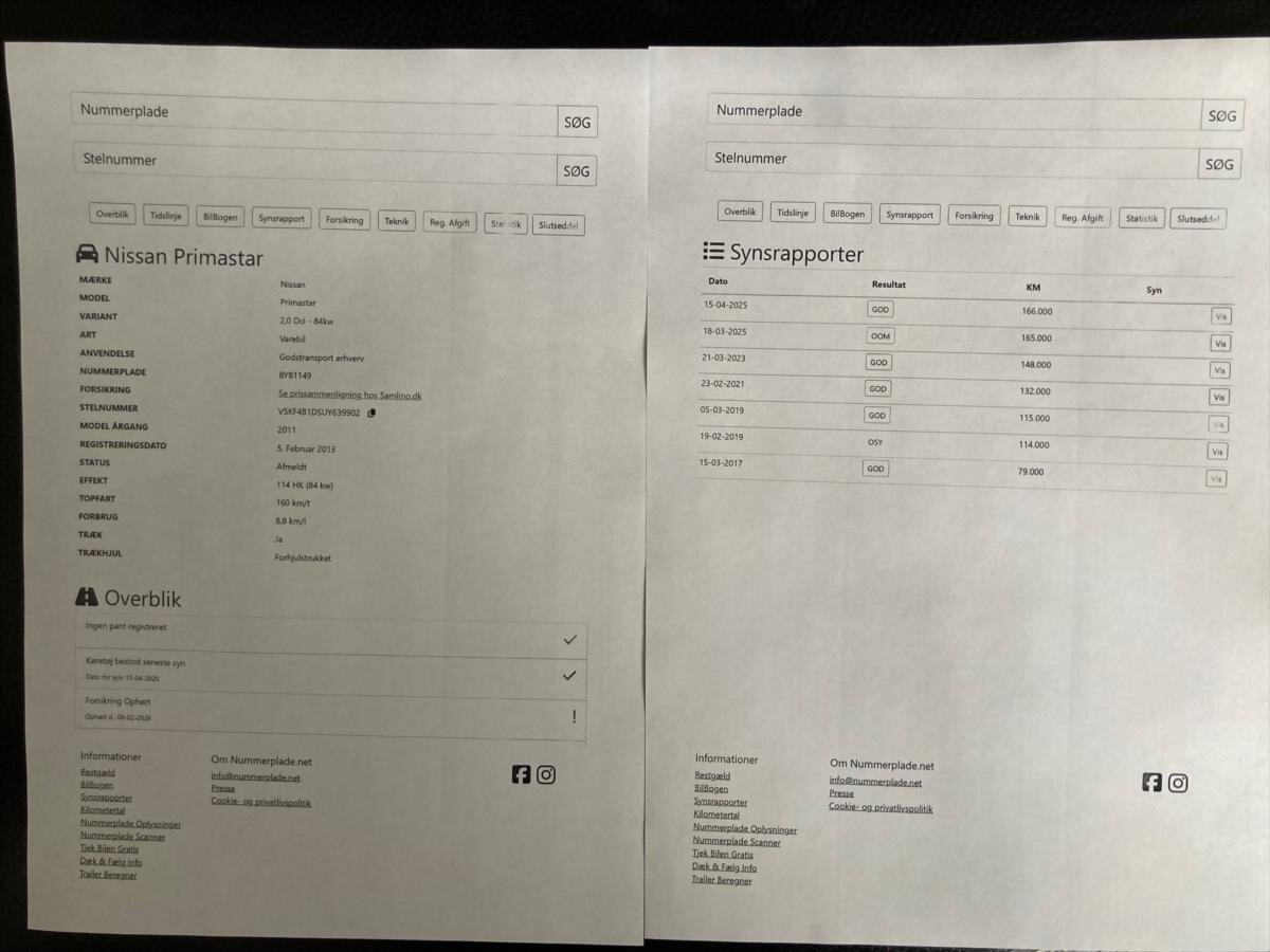 Nissan Primastar Ostatní 2,0 l 84 kw