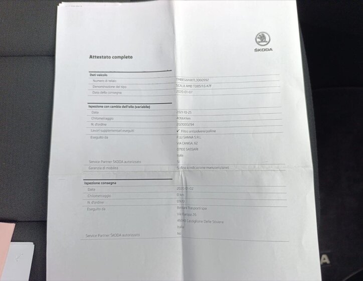 Škoda Scala Hatchback 1,6 l 85 kw