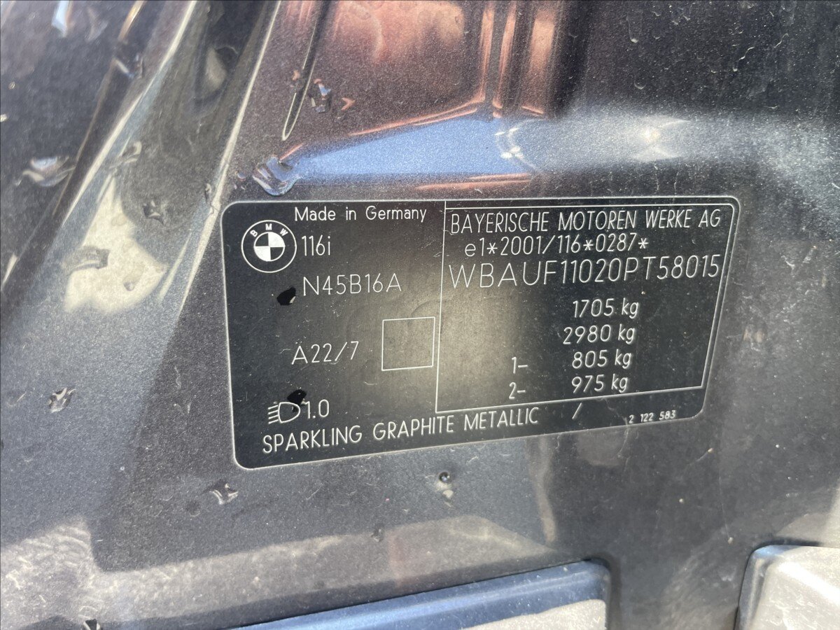 BMW Řada 1 Hatchback 1,6 l 85 kw