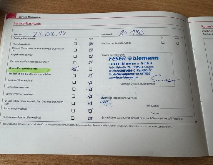 Škoda Superb Kombi 3,6 l 191 kw