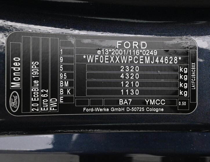 Ford Mondeo Sedan 2,0 l 140 kw
