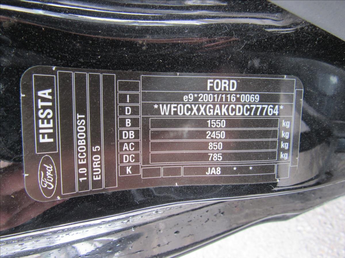 Ford Fiesta Hatchback 998,0 92 kw