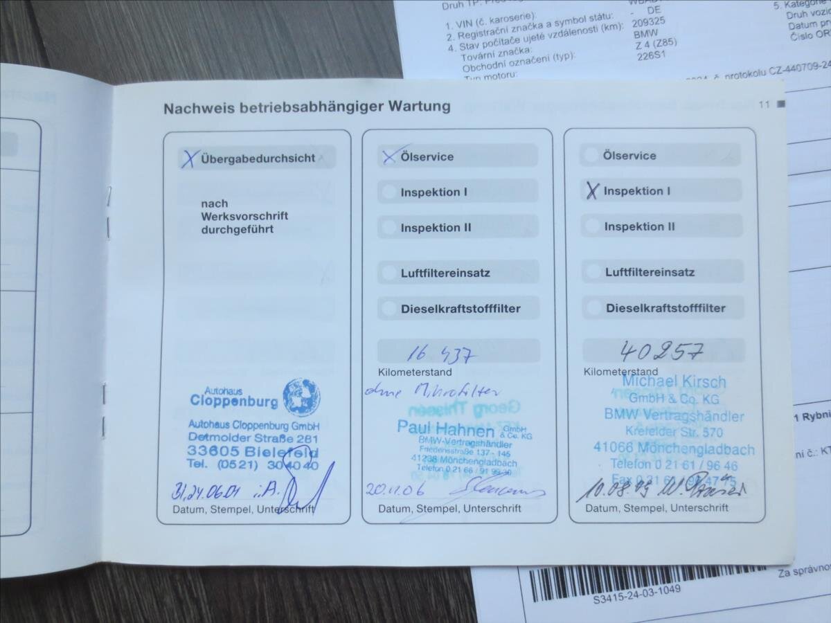 BMW Z4 Kabriolet 2,2 l 125 kw