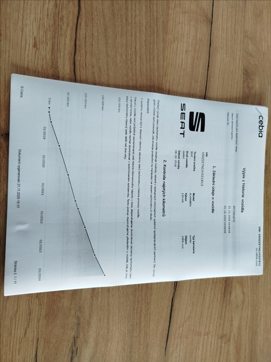 Seat Alhambra MPV 2,0 l 135 kw