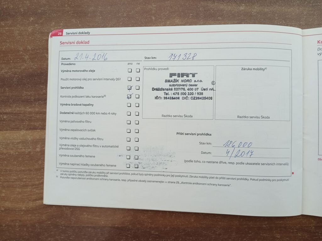 Škoda Octavia Sedan / Limuzína 1,6 l 77 kw